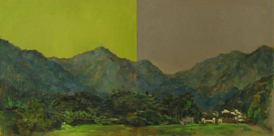 杨冬《那些曾经的风景》亚麻布油画 120.60厘米 2016年